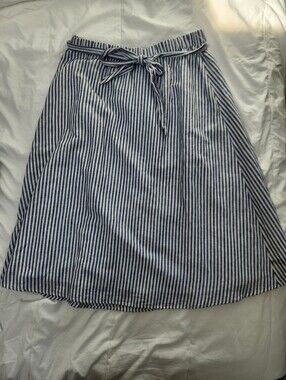 Talbots Striped A-Line Skirt
